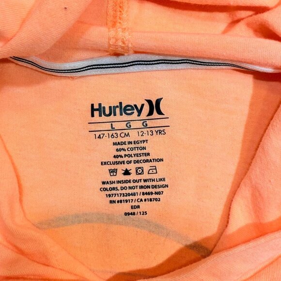 Hurley Kids Long Sleeve Tee - Orange - Picture 3 of 7